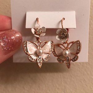 NEW Butterfly Drop Earrings